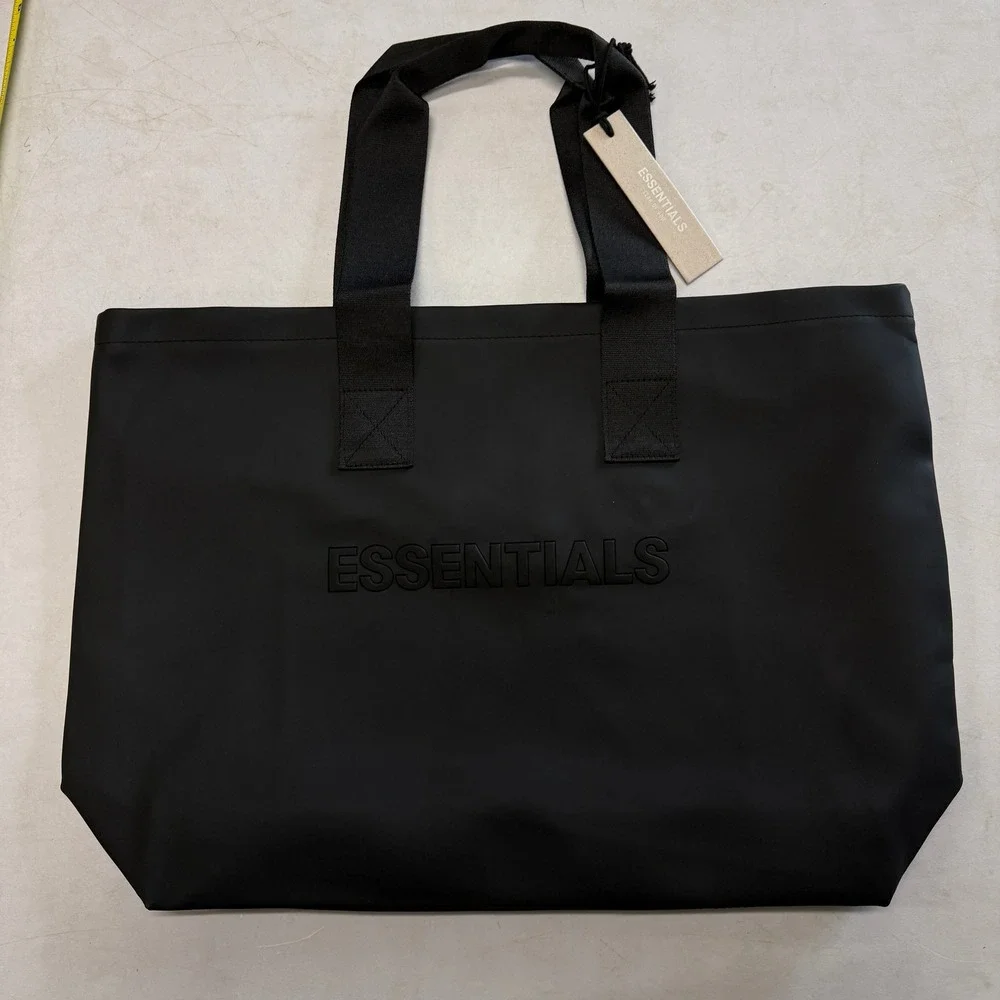 NWT Fear Of God Essentials Black Large‎ Tote Bag Logo